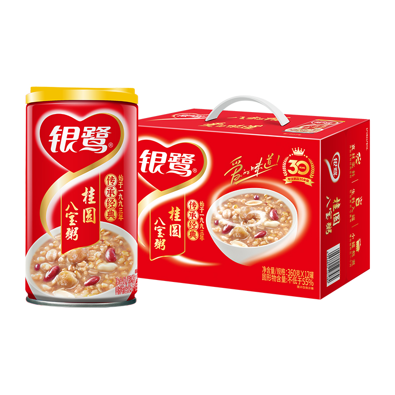 银鹭桂圆八宝粥 360g*24罐