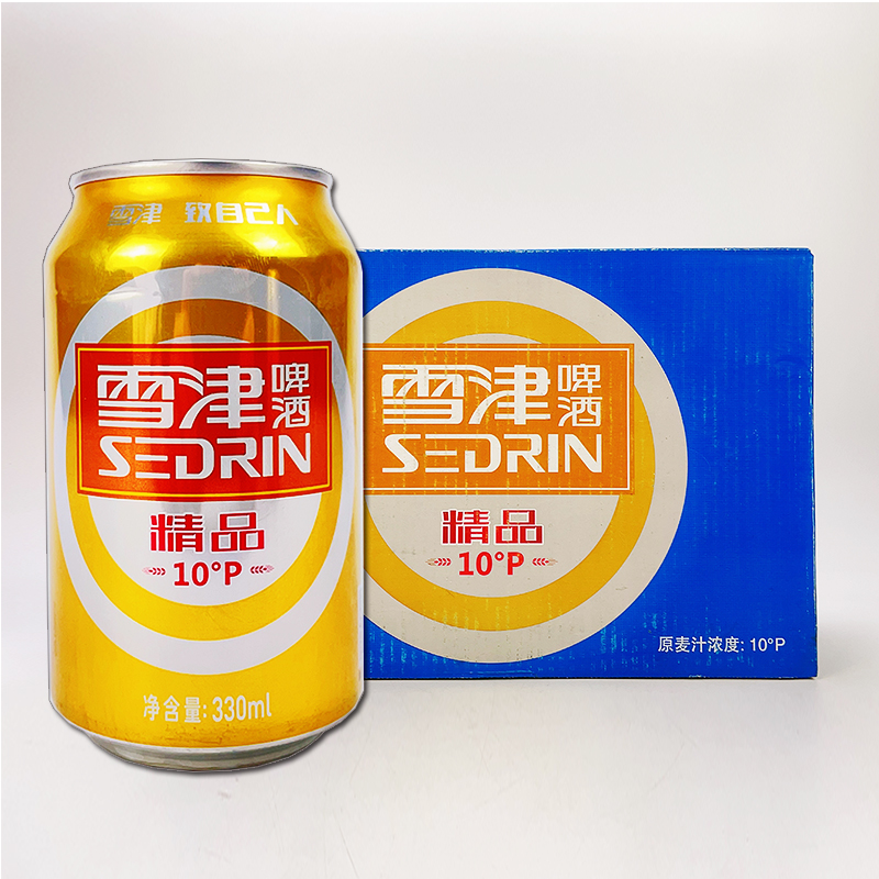 【雪津】精品啤酒（易拉罐）330ML*24罐