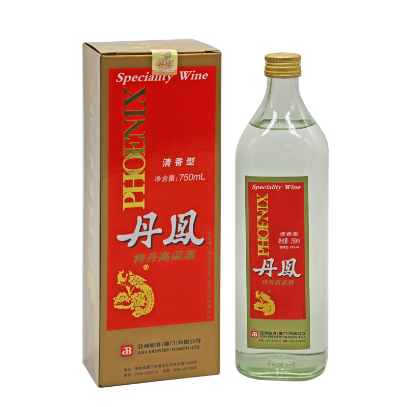 【丹凤】特丹高粱酒（39度） 750ml*6瓶