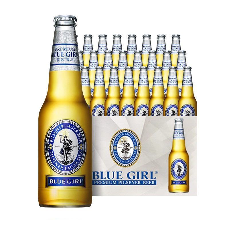 【蓝妹】蓝妹啤酒（玻璃瓶）250ML*24瓶