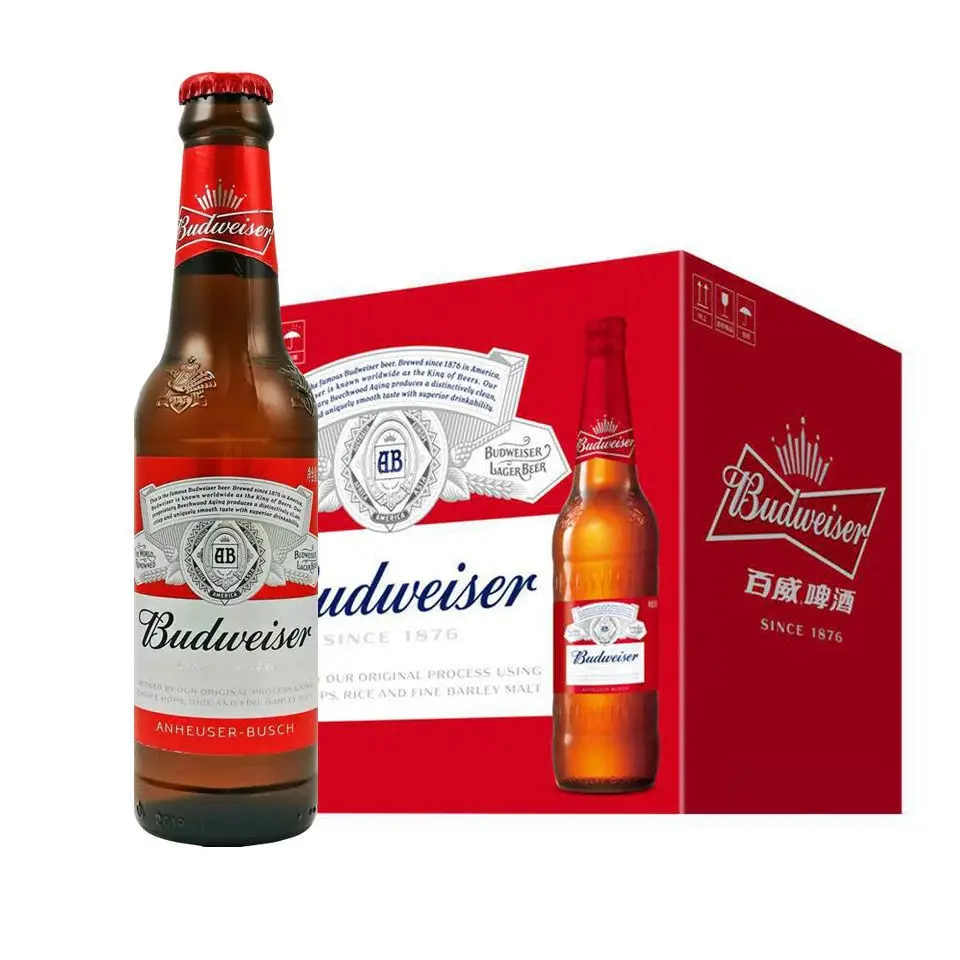 【百威】百威啤酒（玻璃瓶）250ML*24瓶