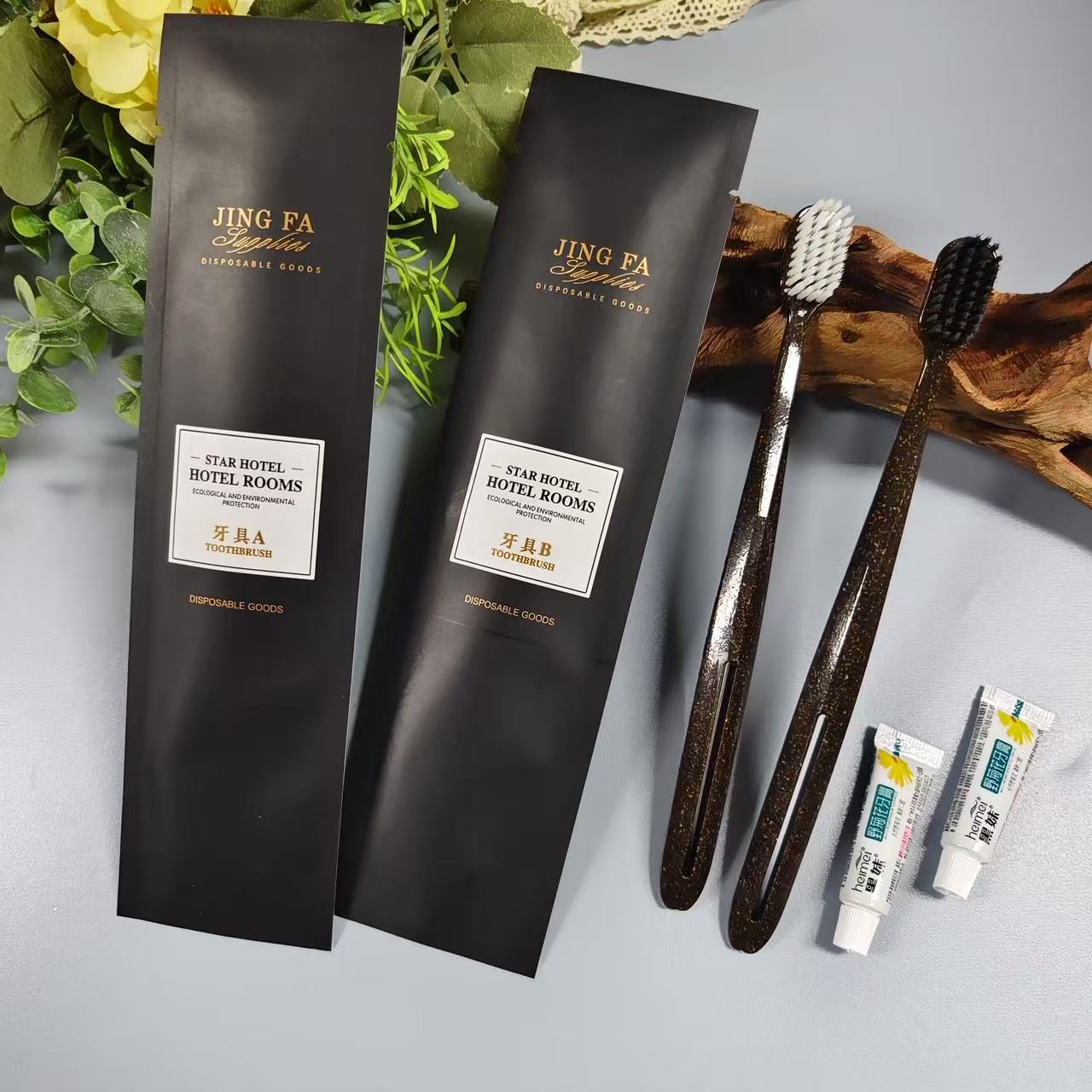 【十二代黑牛皮纸】Y25一次性牙刷+黑妹【1000支/箱】