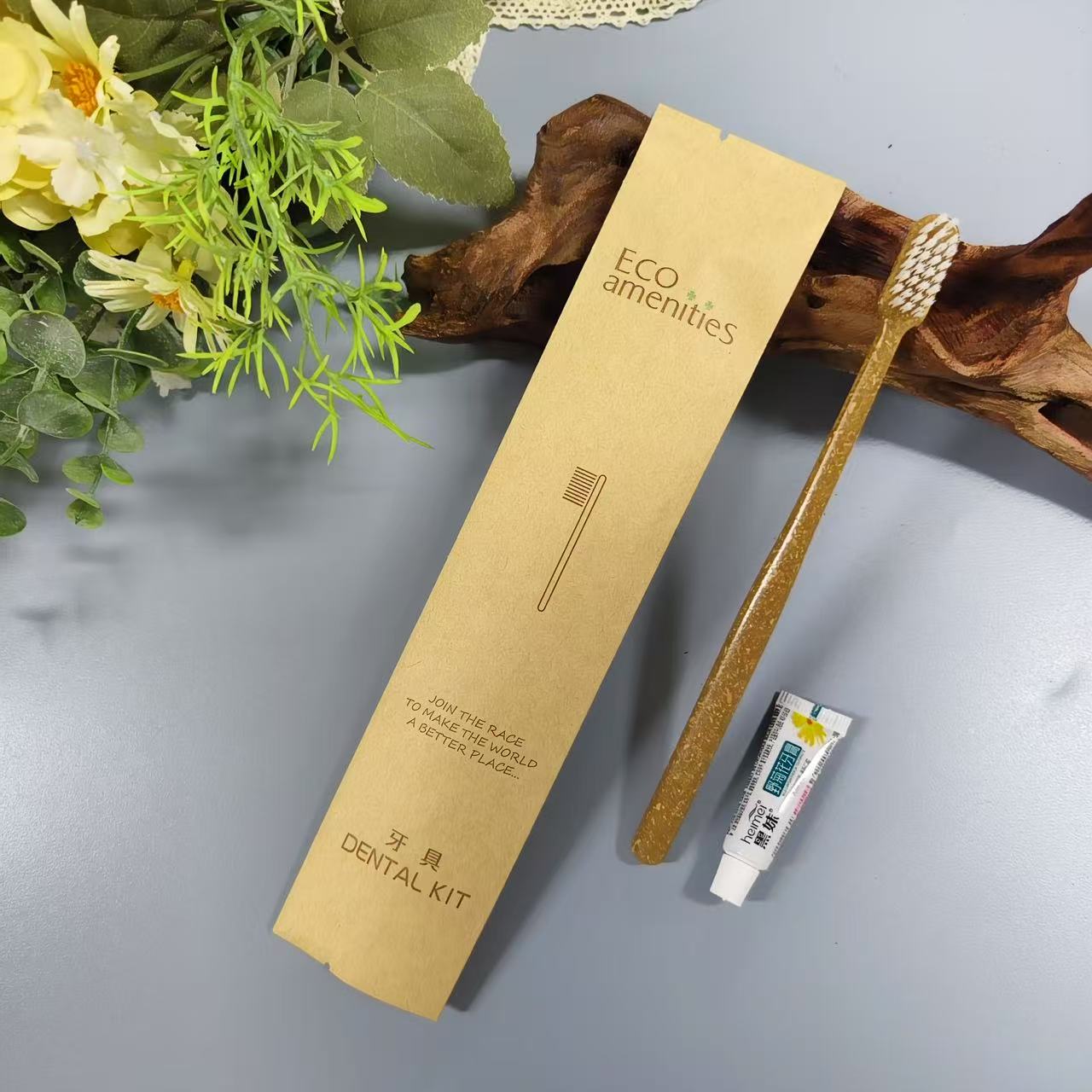 【十三代黄牛皮纸】Y22一次性牙刷+黑妹【1000支/箱】