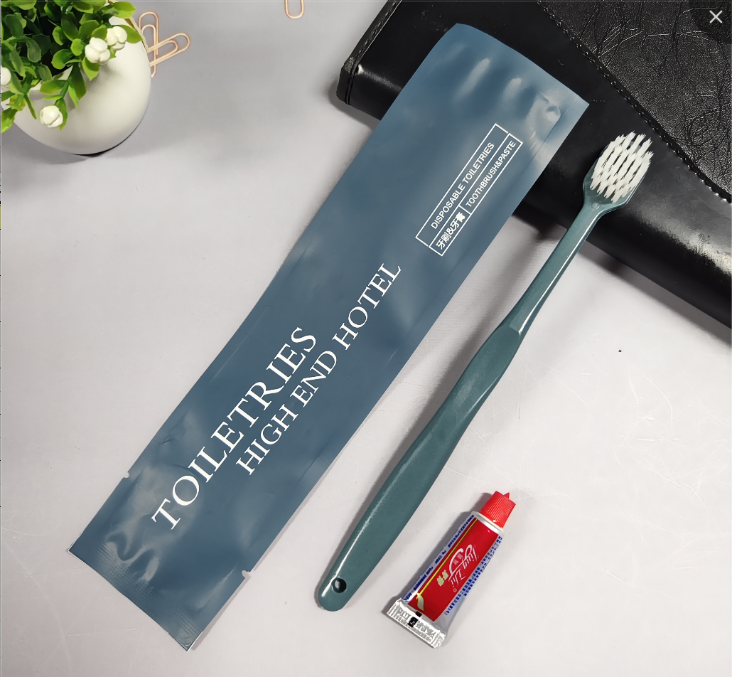 【套装-深蓝色】Y23一次性牙刷+有盖牙膏【2000支/箱】