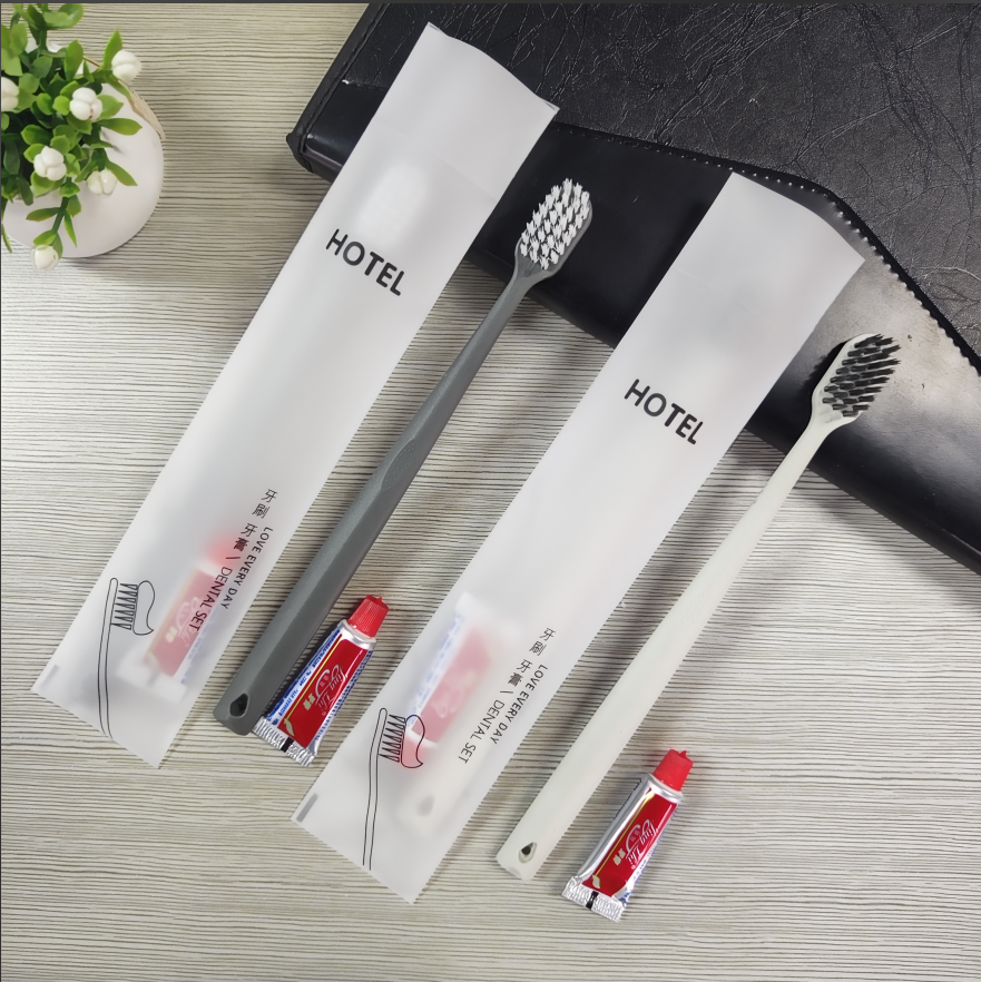 【高级B款】Y24一次性牙刷+有盖牙膏【2000支/箱】