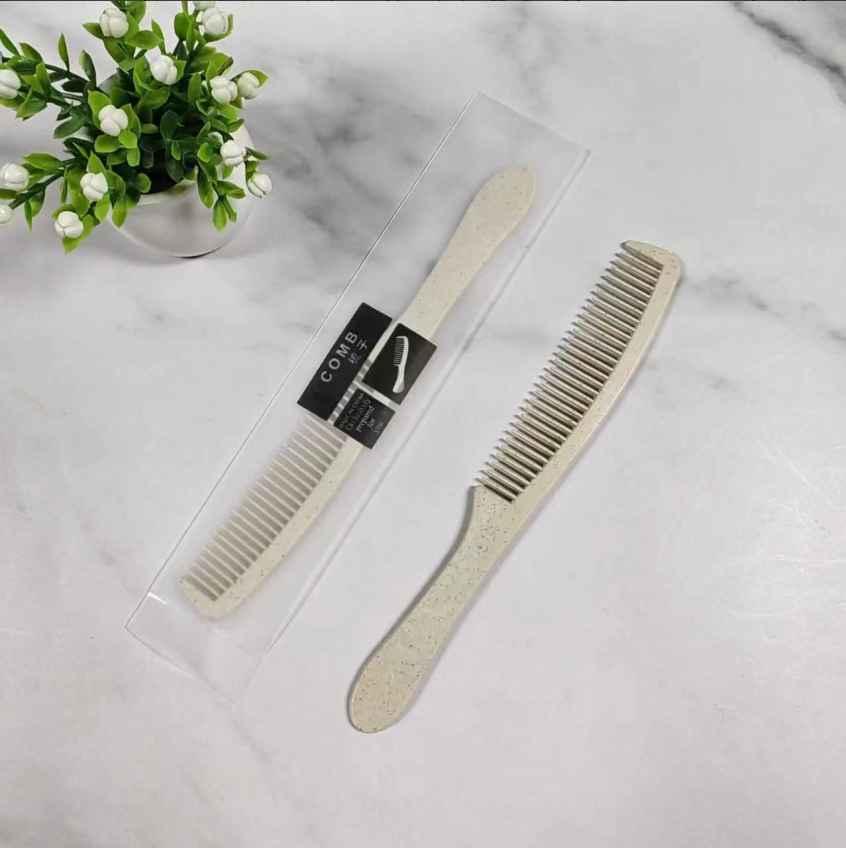 【中级】07一次性梳子软膜（秸秆长条梳）【3000把/箱】