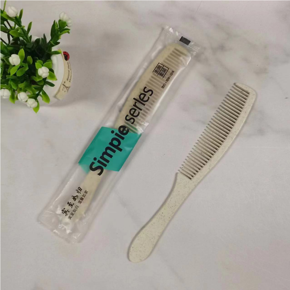 【初级】07一次性梳子宾至如归（秸秆长条梳）【3000把/箱】