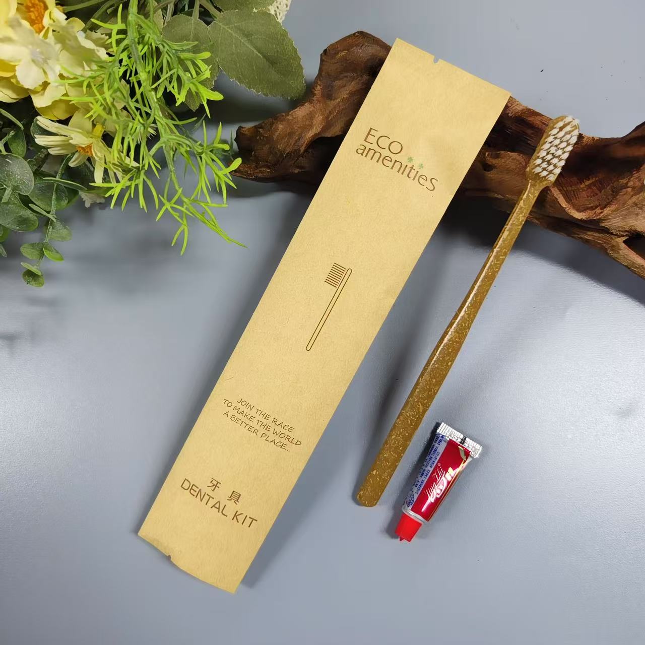 【十三代黄牛皮纸】Y22一次性牙刷+有盖【1000支/箱】